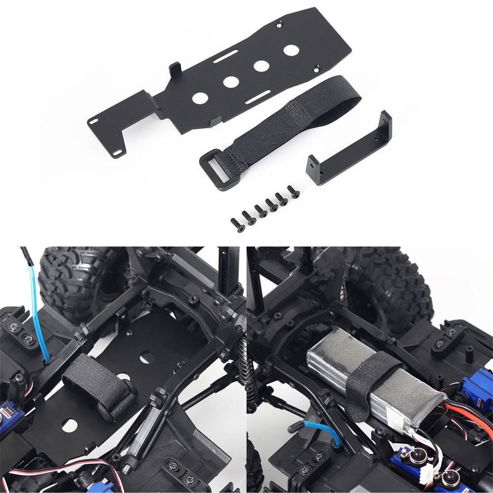 Servo Bracket - TRX4 Lagere Zwaartekracht Metalen Batterij Montageplaat