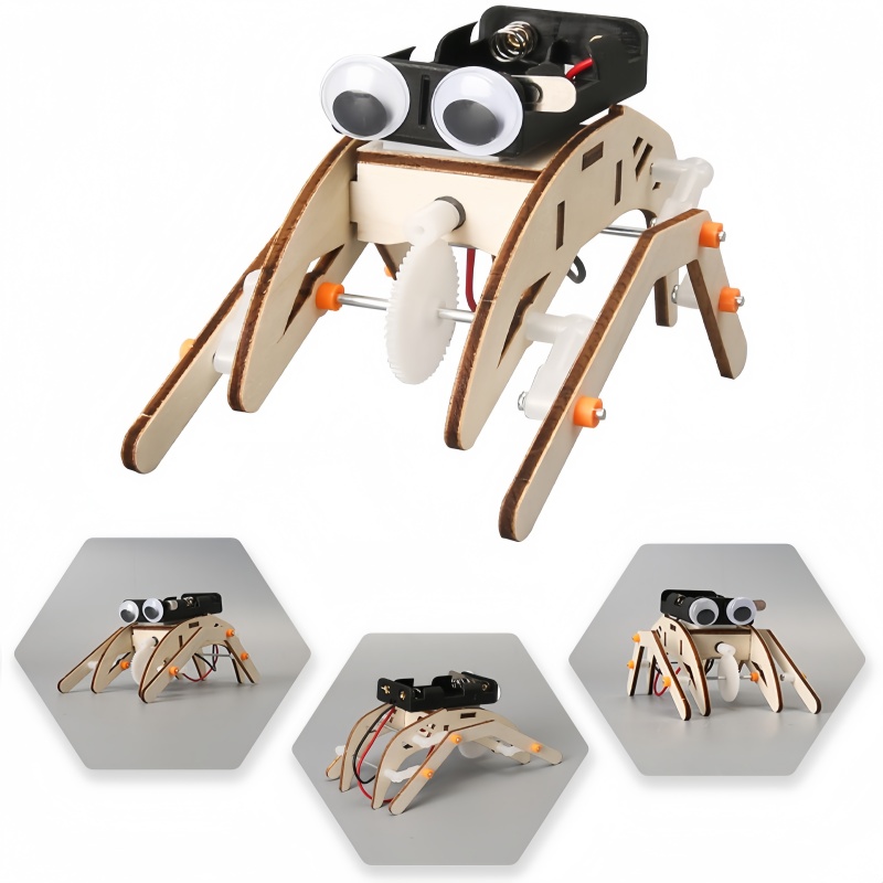 Line Follower Robot - Zelfgemaakte loopspinnenrobot, bionische robot speelgoed, bouwmodel,