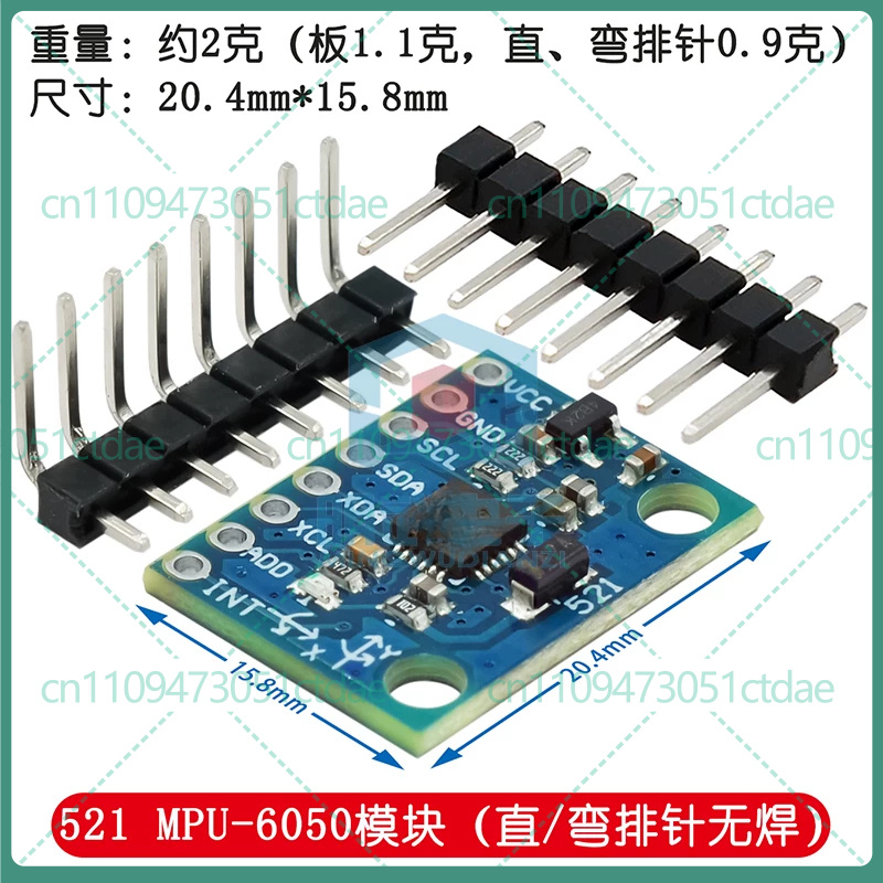 Accelerometer Mpu6050 - 5-25 stuks voor GY-521 MPU6050 6DOF
