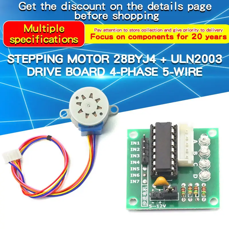 Uln2003 Driver - 1PCS 28BYJ4 Stappenmotor ULN2003 Driver Board