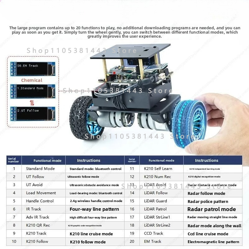 Tweewielige intelligente robot - Stm32 Robot recensie en prijs