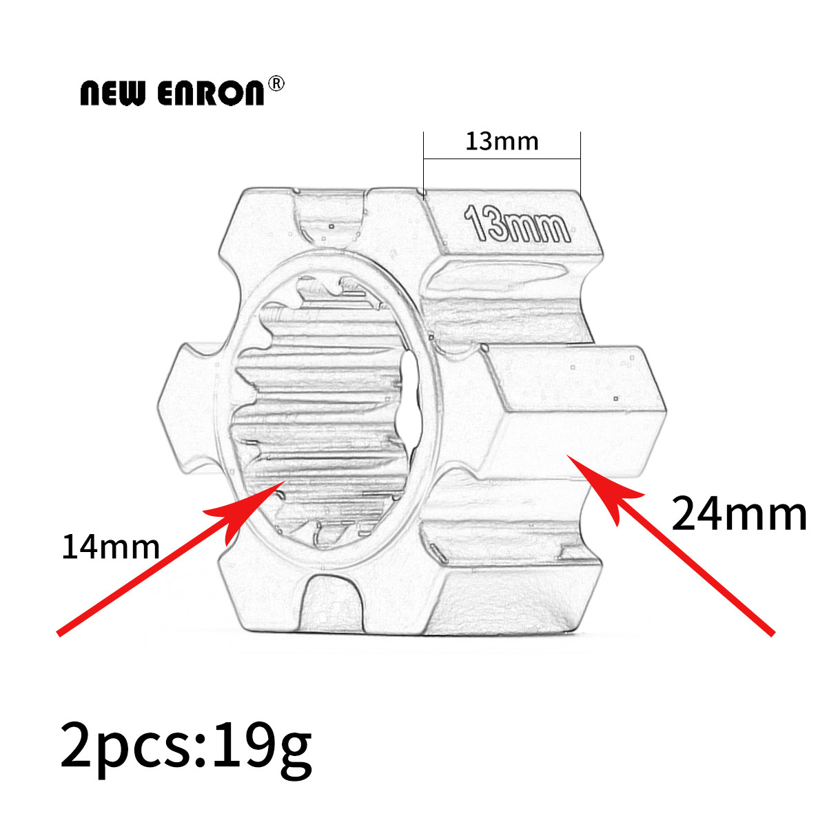 Nieuwe Enron 2 Stuks Aluminium - Omni Wheel recensie en prijs