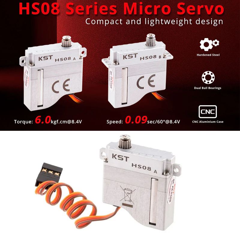 KST HS08A / HS08B HV Digitale  - Micro Servo recensie en prijs